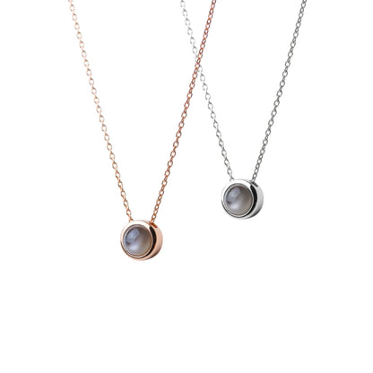 LUCYSUMMER Tiny Necklace สร้อยคอเงินแท้ "ลูกคุณหนู" พลอยแท้ขนาด 6 มม. มีพลอยให้เลือกหลายชนิด