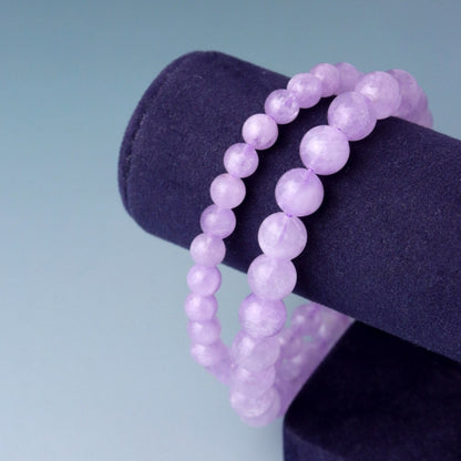 LUCYSUMMER กำไลข้อมือหินแท้ Lavender Amethyst ขนาด 6/8 มม. กำไลหินแท้