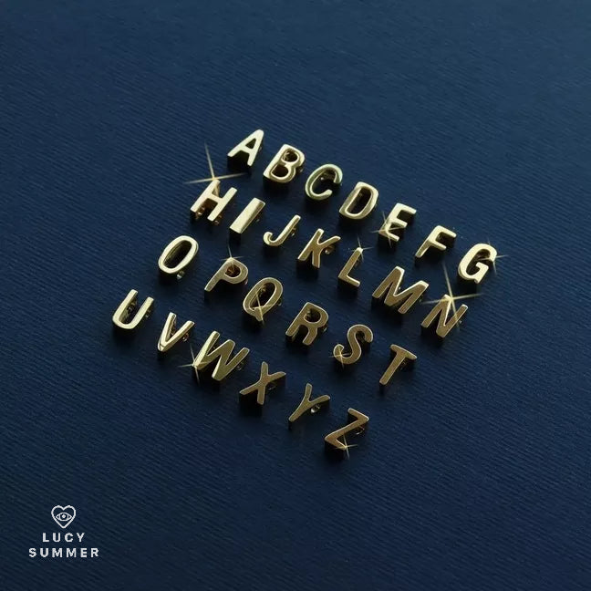 LUCY SUMMER [Silver 925] Alphabet A-Z letter สร้อยลายโซ่พร้อมจี้ตัวอักษร สร้อยทำจากเงินแท้ Silver 925